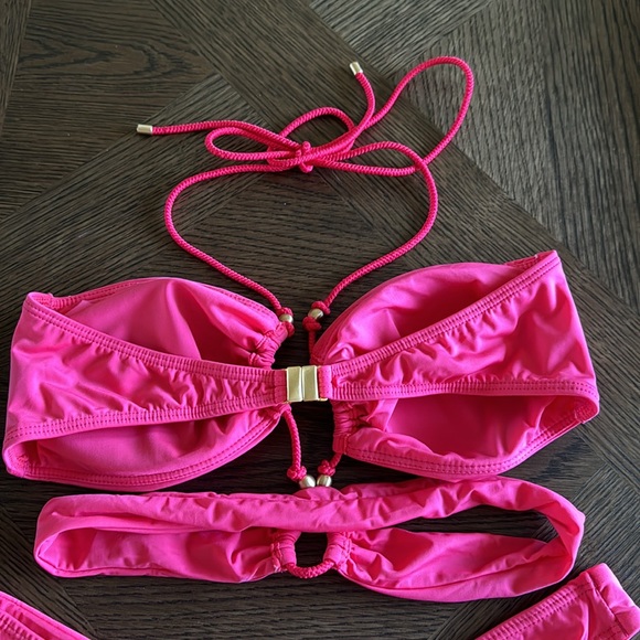 VIX PAULA HERMANNY Gi Bikini SET In Pink - Bubblegum, Large, $236 - Picture 13 of 14